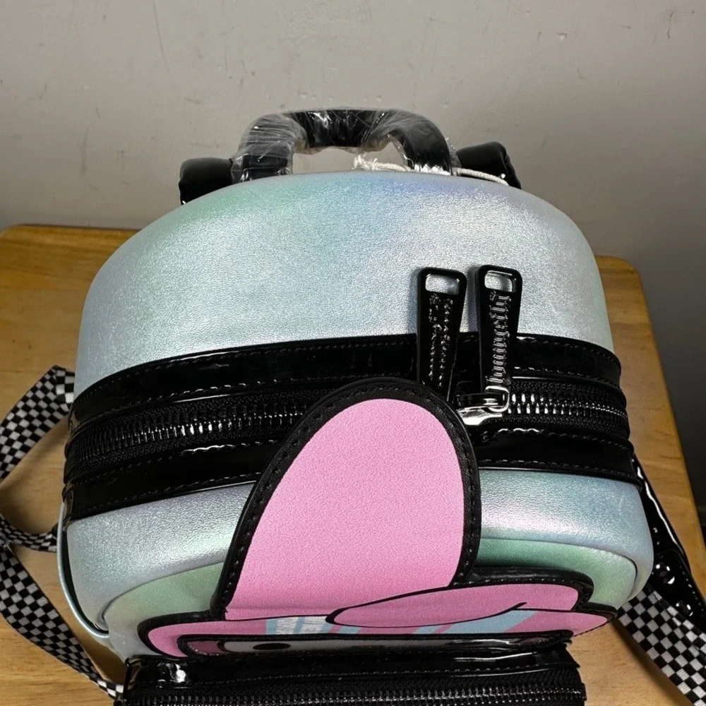 Loungefly Sanrio My Melody Tokyo Speed Mini Backpack‎ Iridescent Blue Race Car